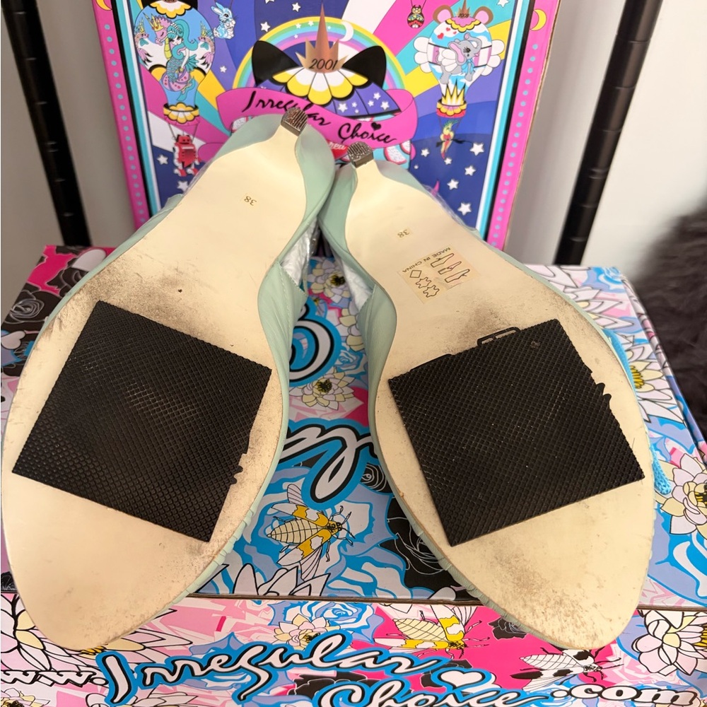 Irregular Choice Mint Kitty Heels - image 4
